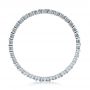 18k White Gold Women's Contemporary Diamond Eternity Band - Front View -  100133 - Thumbnail