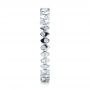 14k White Gold 14k White Gold Women's Contemporary Diamond Eternity Band - Side View -  100133 - Thumbnail