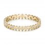 14k Yellow Gold 14k Yellow Gold Women's Contemporary Diamond Eternity Band - Flat View -  100133 - Thumbnail