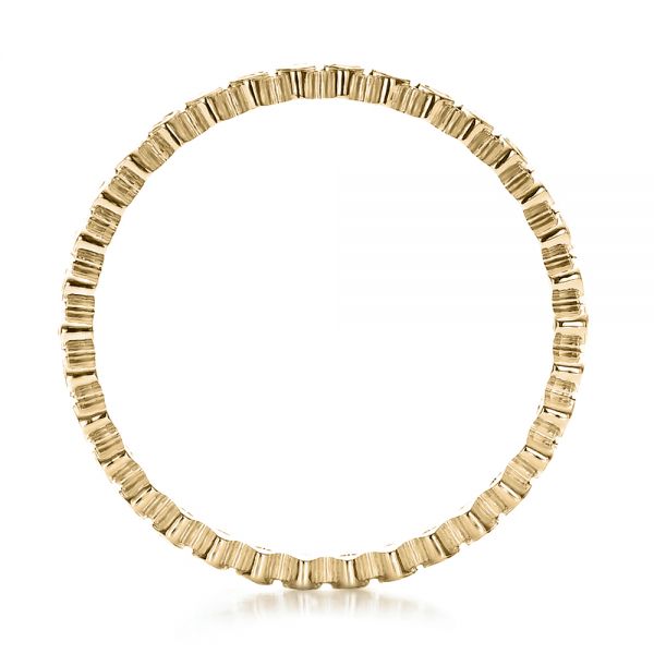 14k Yellow Gold 14k Yellow Gold Women's Contemporary Diamond Eternity Band - Front View - 100133