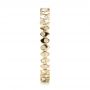 18k Yellow Gold 18k Yellow Gold Women's Contemporary Diamond Eternity Band - Side View -  100133 - Thumbnail