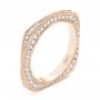 14k Rose Gold 14k Rose Gold Women's Diamond Anniversary Band - Three-Quarter View -  988 - Thumbnail