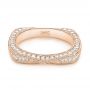 18k Rose Gold 18k Rose Gold Women's Diamond Anniversary Band - Flat View -  988 - Thumbnail