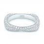 18k White Gold Women's Diamond Anniversary Band - Flat View -  988 - Thumbnail