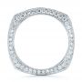 18k White Gold Women's Diamond Anniversary Band - Front View -  988 - Thumbnail