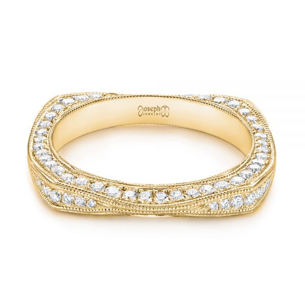 14k Yellow Gold 14k Yellow Gold Women's Diamond Anniversary Band - Flat View - 988