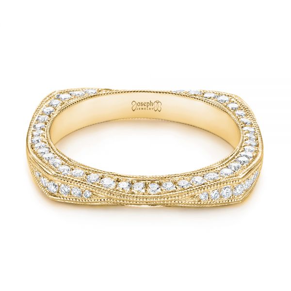 14k Yellow Gold 14k Yellow Gold Women's Diamond Anniversary Band - Flat View -  988