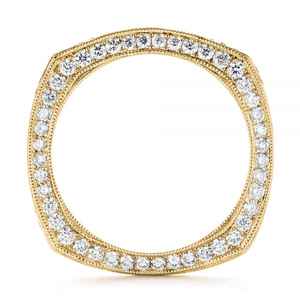 18k Yellow Gold 18k Yellow Gold Women's Diamond Anniversary Band - Front View -  988