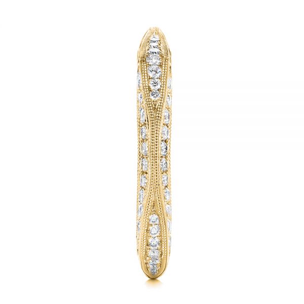 14k Yellow Gold 14k Yellow Gold Women's Diamond Anniversary Band - Side View - 988
