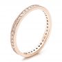 14k Rose Gold 14k Rose Gold Women's Diamond Eternity Band - Three-Quarter View -  100132 - Thumbnail