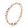 14k Rose Gold 14k Rose Gold Women's Diamond Eternity Band - Three-Quarter View -  100142 - Thumbnail