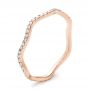 14k Rose Gold 14k Rose Gold Women's Diamond Eternity Band - Three-Quarter View -  100150 - Thumbnail