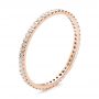 14k Rose Gold 14k Rose Gold Women's Diamond Eternity Band - Three-Quarter View -  100275 - Thumbnail