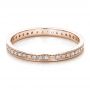 18k Rose Gold 18k Rose Gold Women's Diamond Eternity Band - Flat View -  100132 - Thumbnail