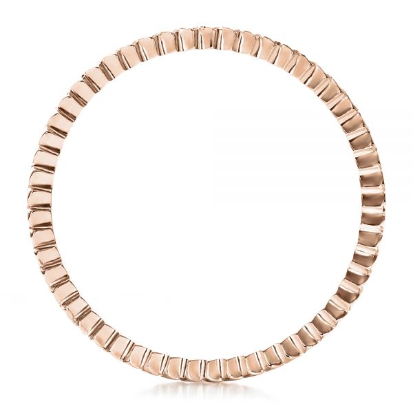 14k Rose Gold 14k Rose Gold Women's Diamond Eternity Band - Front View - 100131