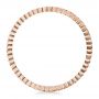 18k Rose Gold 18k Rose Gold Women's Diamond Eternity Band - Front View -  100131 - Thumbnail