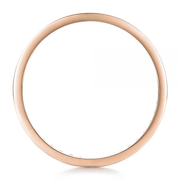 14k Rose Gold 14k Rose Gold Women's Diamond Eternity Band - Front View - 100132