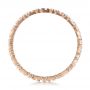 18k Rose Gold 18k Rose Gold Women's Diamond Eternity Band - Front View -  100142 - Thumbnail
