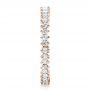 18k Rose Gold 18k Rose Gold Women's Diamond Eternity Band - Side View -  100130 - Thumbnail