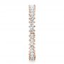 14k Rose Gold 14k Rose Gold Women's Diamond Eternity Band - Side View -  100130 - Thumbnail