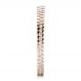 18k Rose Gold 18k Rose Gold Women's Diamond Eternity Band - Side View -  100131 - Thumbnail