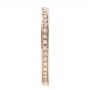 14k Rose Gold 14k Rose Gold Women's Diamond Eternity Band - Side View -  100132 - Thumbnail