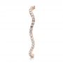 18k Rose Gold 18k Rose Gold Women's Diamond Eternity Band - Side View -  100150 - Thumbnail