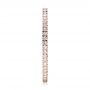 18k Rose Gold 18k Rose Gold Women's Diamond Eternity Band - Side View -  100275 - Thumbnail