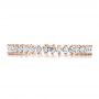 18k Rose Gold 18k Rose Gold Women's Diamond Eternity Band - Top View -  100130 - Thumbnail