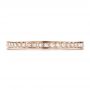 14k Rose Gold 14k Rose Gold Women's Diamond Eternity Band - Top View -  100132 - Thumbnail