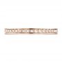 18k Rose Gold 18k Rose Gold Women's Diamond Eternity Band - Top View -  100132 - Thumbnail