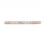 18k Rose Gold 18k Rose Gold Women's Diamond Eternity Band - Top View -  100275 - Thumbnail