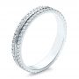 14k White Gold 14k White Gold Women's Diamond Eternity Band - Three-Quarter View -  100118 - Thumbnail