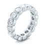  Platinum Women's Diamond Eternity Band - Three-Quarter View -  101361 - Thumbnail