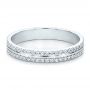 18k White Gold Women's Diamond Eternity Band - Flat View -  100118 - Thumbnail