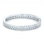 18k White Gold Women's Diamond Eternity Band - Flat View -  100131 - Thumbnail