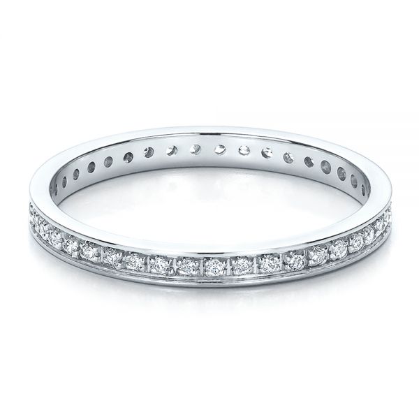  Platinum Platinum Women's Diamond Eternity Band - Flat View -  100132