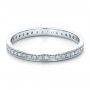 14k White Gold Women's Diamond Eternity Band - Flat View -  100132 - Thumbnail