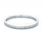 18k White Gold Women's Diamond Eternity Band - Flat View -  100275 - Thumbnail