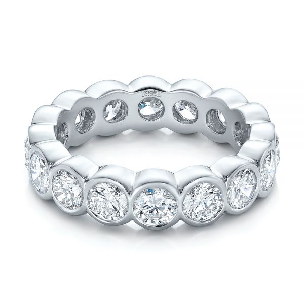  Platinum Women's Diamond Eternity Band - Flat View -  101361