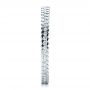 18k White Gold Women's Diamond Eternity Band - Side View -  100131 - Thumbnail