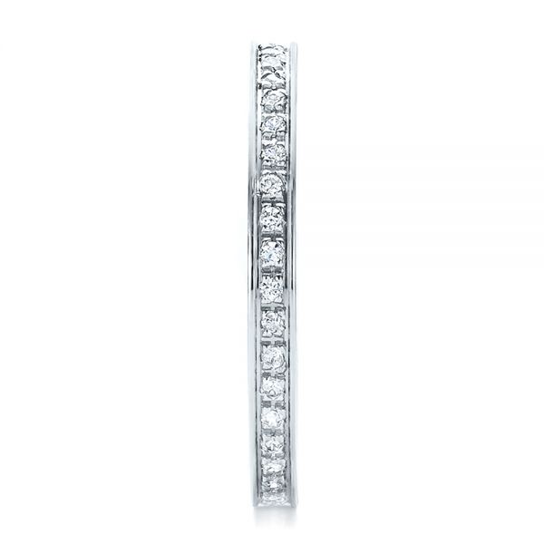 18k White Gold 18k White Gold Women's Diamond Eternity Band - Side View -  100132