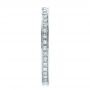 14k White Gold Women's Diamond Eternity Band - Side View -  100132 - Thumbnail