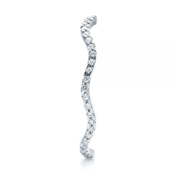 14k White Gold 14k White Gold Women's Diamond Eternity Band - Side View -  100150