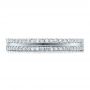 18k White Gold Women's Diamond Eternity Band - Top View -  100118 - Thumbnail