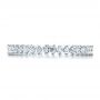 18k White Gold Women's Diamond Eternity Band - Top View -  100130 - Thumbnail