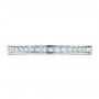 14k White Gold Women's Diamond Eternity Band - Top View -  100132 - Thumbnail