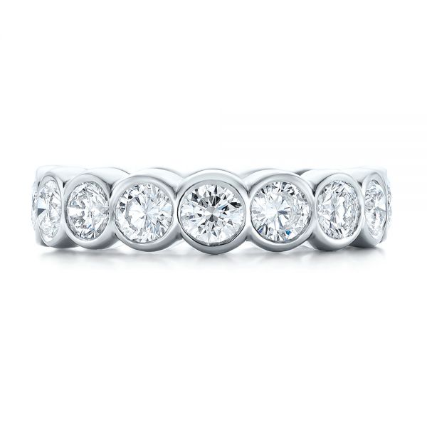  Platinum Women's Diamond Eternity Band - Top View -  101361