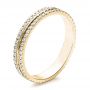 14k Yellow Gold 14k Yellow Gold Women's Diamond Eternity Band - Three-Quarter View -  100118 - Thumbnail