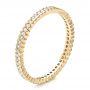 14k Yellow Gold 14k Yellow Gold Women's Diamond Eternity Band - Three-Quarter View -  100131 - Thumbnail